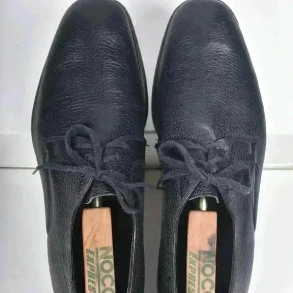 70s CHURCH'S Black Pebbled Ranch Oxhide Leather  Oxford Shoes 10E (11US) England - Picture 9 of 9